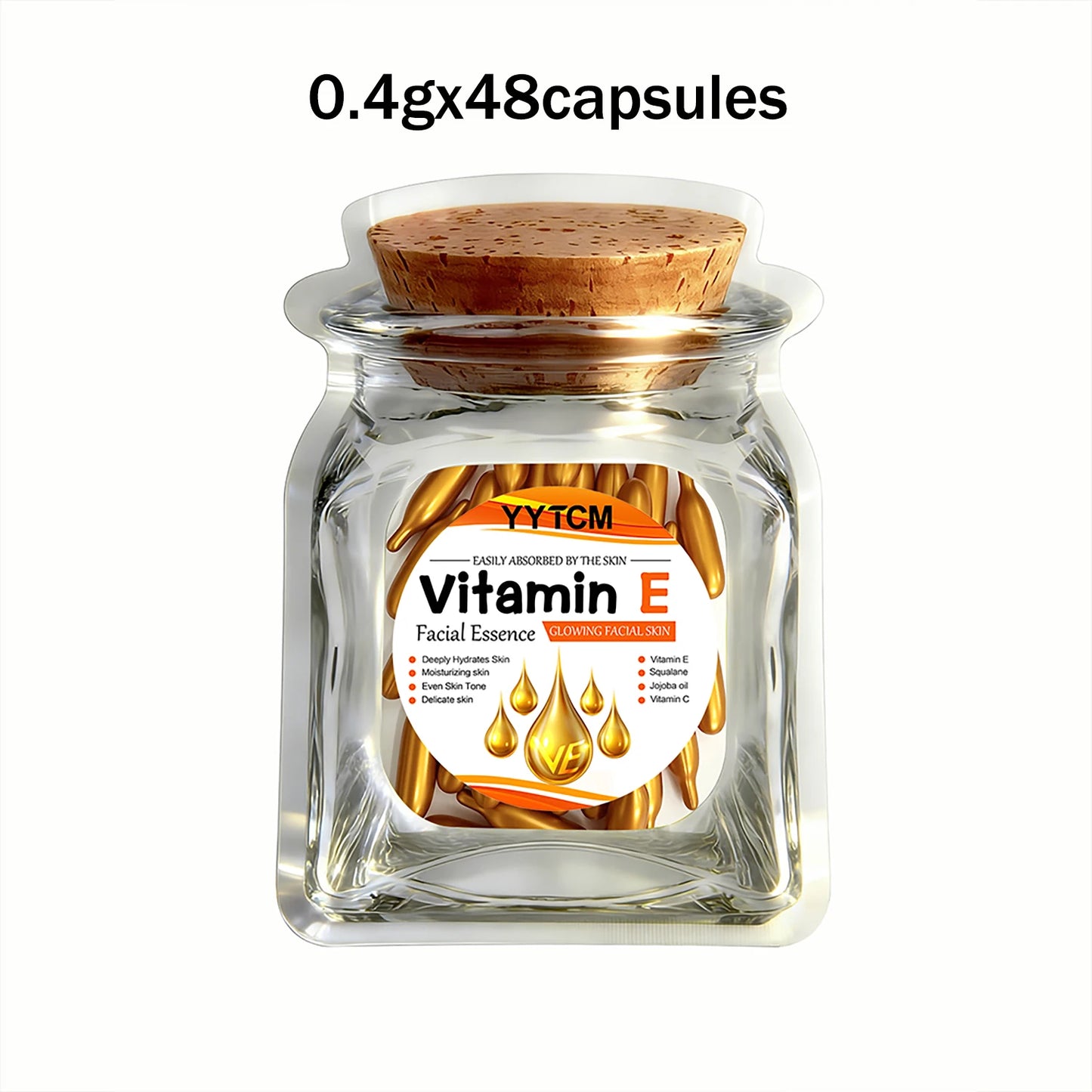 Capsules Essence Vitamine E - Hydratation Intense & Peau Lumineuse