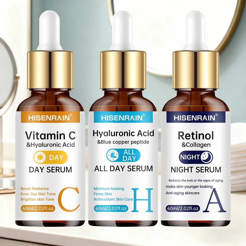 Sérum Duo Vitamine C & Rétinol - Anti-Âge, Éclat & Hydratation Intense