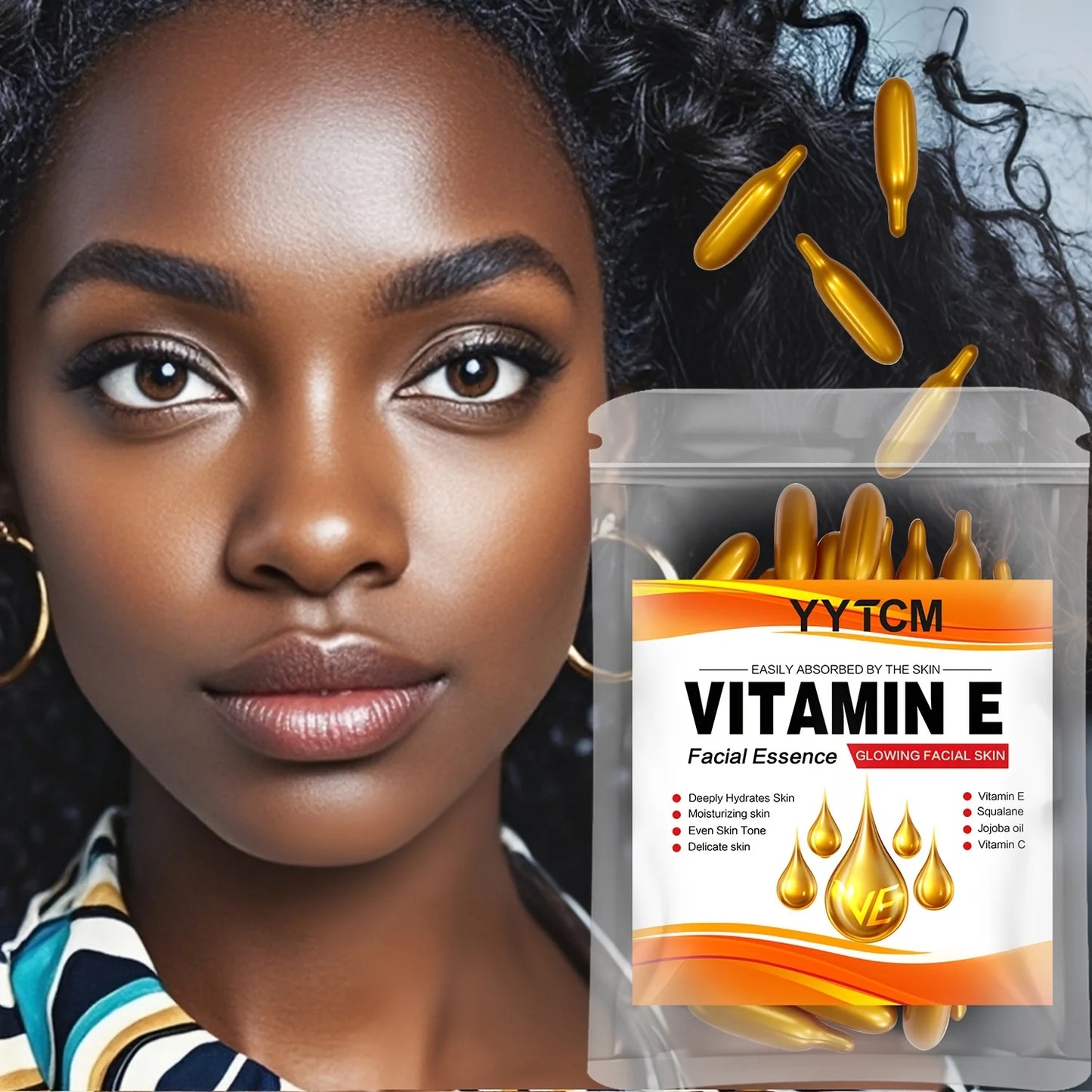 Capsules Essence Vitamine E - Hydratation Intense & Peau Lumineuse