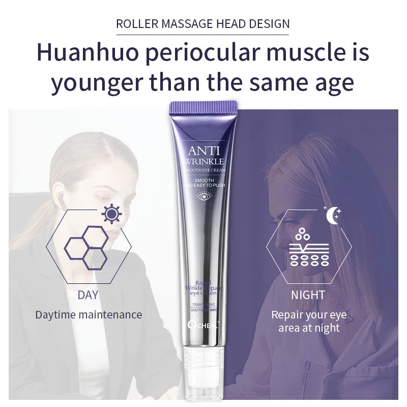 Crème Contour des Yeux Anti-Âge & Anti-Cernes - Acide Hyaluronique