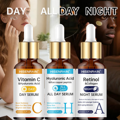 Sérum Duo Vitamine C & Rétinol - Anti-Âge, Éclat & Hydratation Intense