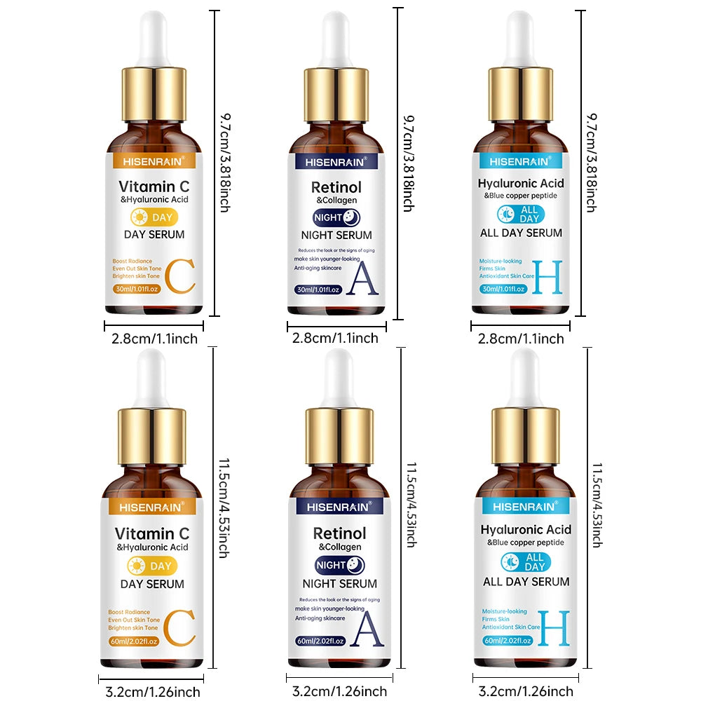 Sérum Duo Vitamine C & Rétinol - Anti-Âge, Éclat & Hydratation Intense
