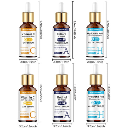 Sérum Duo Vitamine C & Rétinol - Anti-Âge, Éclat & Hydratation Intense