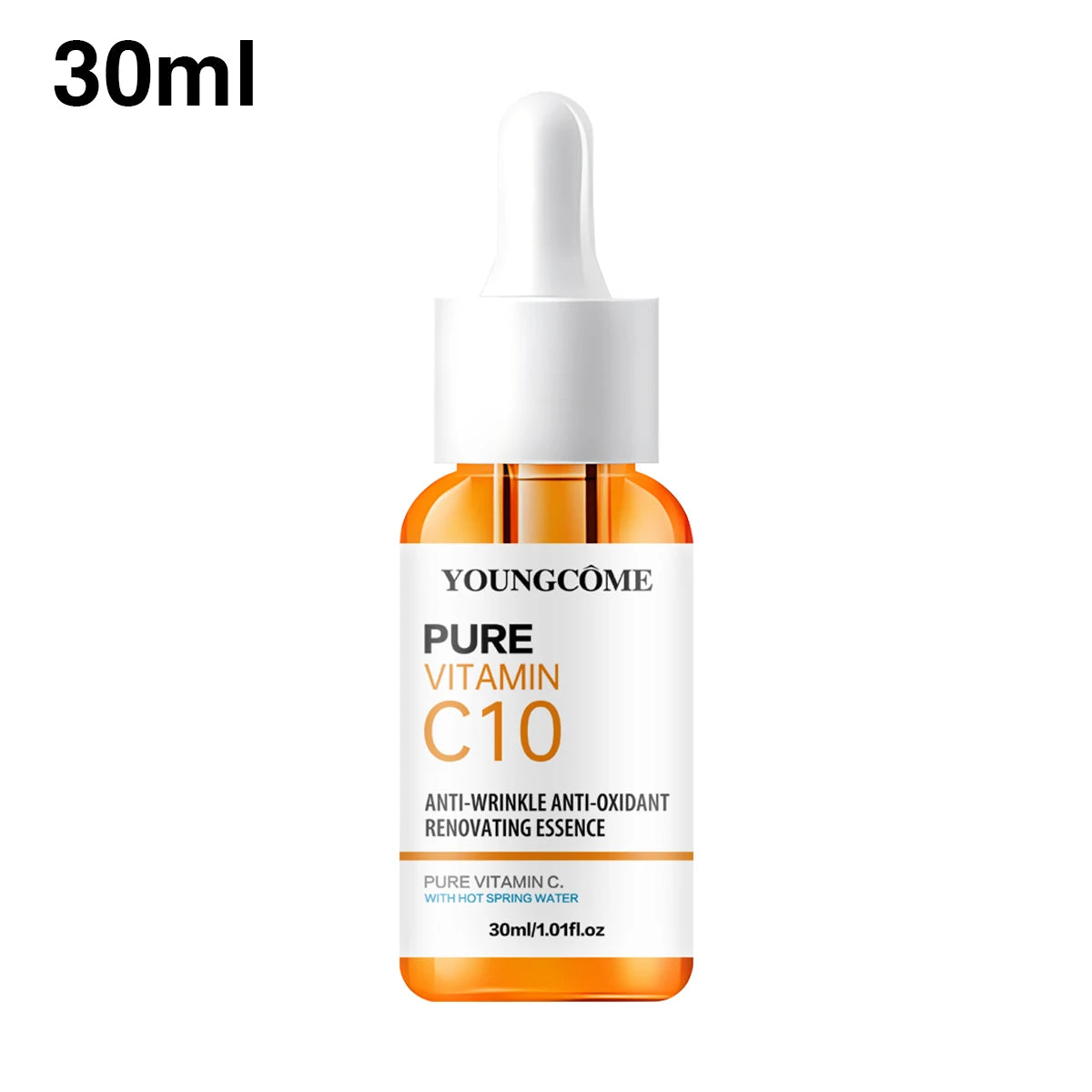 Sérum Vitamine C & Acide Hyaluronique - Éclat & Anti-Rides
