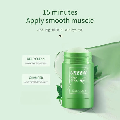 Masque Bâton au Thé Vert - Nettoyage en Profondeur & Anti-Acné