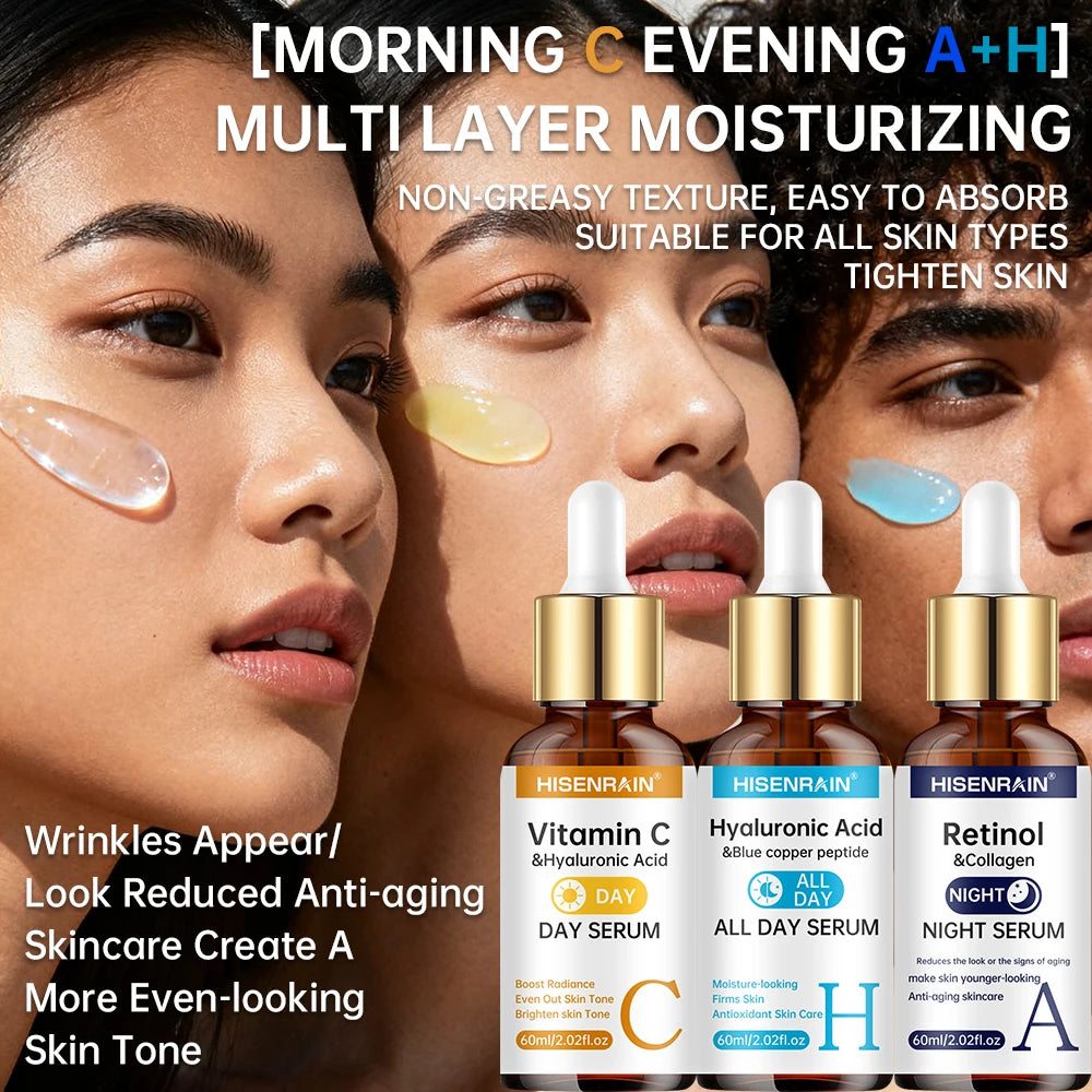 Sérum Duo Vitamine C & Rétinol - Anti-Âge, Éclat & Hydratation Intense
